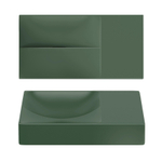 Clou Vale fontein 38 cm z.kraang rechts mat pijnboom groen keram SW809547