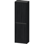 Duravit Ketho.2 Halfhoge kast 40x24x132cm 2 Linksdraaiende deuren Spaanplaat Eiken (zwart) Mat SW772785