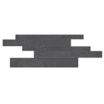 Atlas Concorde Solution wand- en vloertegel - 29.5x59.5cm - 8mm - gerectificeerd - Natuursteen look - Zwart SW863148