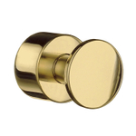 Smedbo House Handdoekhouder - 1.9x1.9x2.5cm - zelfklevend / boren - Massief messing - 2 stuks - Glans messing (goud) SHOWROOMMODEL SHOW21368