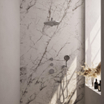 Brauer Chrome Carving Regendoucheset inbouw - hoofddouche 30cm - 3 carving knoppen - rechte wandarm - handdouche rond 3 standen - chroom SW715526