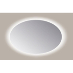 Sanicare Q-mirrors spiegel 140x90x3.5cm met verlichting Led warm white Ovaal glas SW643964