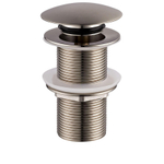 Wiesbaden Caral clickwaste afvoerplug verlengd 5/4" geborsteld staal SW890838