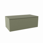 MONDIAZ ALAN MODULE Wastafelonderkast - 80x45x30cm - 1 lade - push to open - MDF - Army mat SW645900
