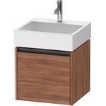 Duravit Ketho 2 wastafelonderbouwkast met 1 lade 48.4x46x44cm met greep antraciet noten mat SW773087