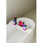 ZEZA Solid Badrek - 86x18x4.8cm - solid surface - mat wit SW976319