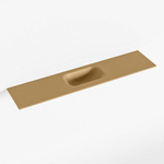 Mondiaz EDEN Fontein - 100x23x0.9cm - wasbak midden - zonder kraangaten - voor toiletmeubel - Solid surface - Oro SW1025856