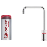 Quooker NL Nordic square kokendwaterkraan opbouw uitloop draaibaar met Combi reservoir Chroom SW299649