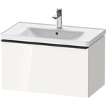 Duravit D-Neo wastafelonderkast 78.4x44x45.2cm 1 lade met softclose wit Hoogglans SW640684