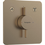 Hansgrohe Duoturn Q inbouwkraan voor 2 functies brushed bronze SW918513