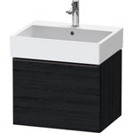 Duravit D-Neo wastafelonderkast 58.4x44x44.2cm 1 lade Eiken (zwart) Mat SW640818