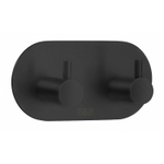 Smedbo Beslagsboden Handdoekhouder - 9.6x4.8x4.8cm - zelfklevend - RVS Mat Zwart SW890048