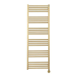 Crosswater MPRO Elektrische handdoekradiator - 140x50cm - 600 Watt - geborsteld messing (goud) SW670266