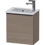 Duravit D-Neo wastafelonderkast 41x44x27.4cm Linksdraaiend 1 deur Eiken (terra) Mat SW640786