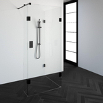 BRAUER Create Inloopdouche - reversed - 90x90cm - profielloos - 30cm - zijwand - antikalk - 8mm veiligheidsglas - antraciet mat SW224033