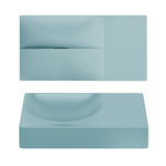 Clou Vale fontein 38 cm zonder kraangat rechts mat blauw keram SW809552