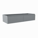 Mondiaz FOGE wastafelonderkast - 120x45x25cm - 2 lades - uitsparing links - softclose - Plata SW1015375