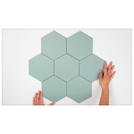 Cifre Ceramica Hexagon Timeless wand- en vloertegel - 15x17cm - 9mm - Zeshoek - Groen mat SW476706