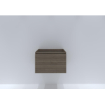 HR badmeubelen Matrix Wastafelonderkast - 60x44.8x40cm - 3D-front - 1 lade - greeploos met greeplijst - charleston SW756808