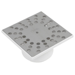 Dyka vloerput binnenwerk ABS D15 met RVS rooster 15x15cm 2300427