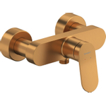 Duravit Wave Douchekraan - eengreeps - omstel - koppelingen - HOH=15cm - brons geborsteld SW962041
