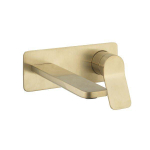 Crosswater Glide II Wastafelkraan inbouw - uitloop 20cm - hendel - geborsteld messing SW648381