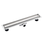 Saniclass 2.0 douchegoot 100cm met tegelrooster met vloerflens RVS SW721310