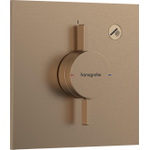 Hansgrohe Duoturn E inbouwkraan voor 1 functie brushed bronze SW918680