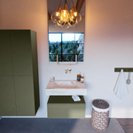 MONDIAZ ALAN - DLUX Badkamermeubelset - 70cm - onderkast - Army - 1 lade - vrijhangende wastafel - wasbak midden - 0 kraangaten - Frappe SW805276