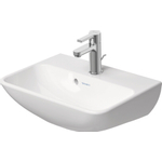 Duravit ME by Starck fontein 45x32cm met 1 kraangat met overloop met wondergliss wit SW84162