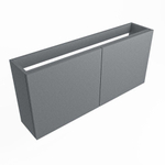 Mondiaz FOWY fonteinonderkast - 110x22x50cm - 2 deuren - push to open - softclose - Plata SW1016916