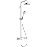 Hansgrohe Croma Select S Regendoucheset - ecosmart - hoofddouche 18cm - thermostatisch - wit/chroom 0605341