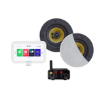 Aquasound N-Joy Connect n-joy connect badkamerradio - controller (ipx7) - wand lader - samba speakerset wit - bluetooth versterker / 50 watt / 230v/12v SW810656