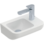 Villeroy en Boch Architectura fontein met kraangat rechts zonder overloop 36x26cm wit SW68795