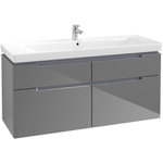 Villeroy & Boch Subway 2.0 wastafelonderkast 128.7x59x44.9cm Grijs 1025037