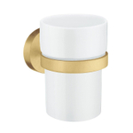 Smedbo Home Bekerhouder - met glas - geborsteld messing SW848890