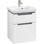 Villeroy & Boch Subway 2.0 wastafelonderkast 48.5x59cm 2 lades Glossy white SW479810