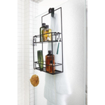 Umbra Cubiko douche etagere 61x31x11cm Staal Zwart SW539637