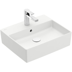 Villeroy & Boch Memento 2.0 Opzet Wastafel - 49.8x42cm - overloop - ceramic+ - stone white SW209585