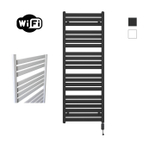 Sanicare HVW - Moda electrische WifiRadiator - 160x60cm - mat zwart met thermostaat zwart - rechtsonder SW1185677