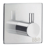 Smedbo Beslagsboden Handdoekhouder - 4.5x4.5cm - zelfklevend - RVS Gepolijst Edelstaal SW10998