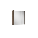 Adema Prime Spiegelkast - 60x63x16cm - inclusief zijpanelen - noten (hout) SW815273