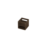 INK Fineer Regaal 40x43x40cm - open - tbv onderkast - 40x40cm - MDF Fineer Chocolate SW493418