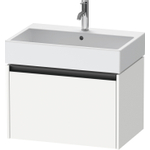 Duravit Ketho 2 wastafelonderbouwkast met 1 lade 68.4x46x44cm met greep antraciet wit mat SW772315