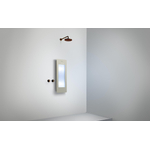 Sunshower Round Small Plus infrarood en UV licht opbouw incl. wandbeugel 95x33x12cm Sand White SW769444