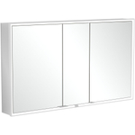 Villeroy & Boch My view inbouw spiegelkast 130x75cm 3 deuren 3 contactdoos LED SW641678