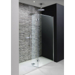 Crosswater Design New inloopdouche met draaibare zijwand 100x195cm zilver profiel helder glas SW276813