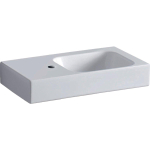 Geberit Icon fontein 53x31x13.5cm 1 wasbak 1 kraangat Links zonder overloopgat Keramiek Wit glans SW417096