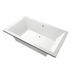 Xenz Society ligbad - 190x120cm - met overloop - zonder afvoer - Acryl Wit SW103463