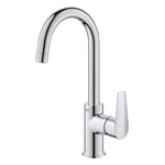 GROHE BauEdge waterbesparende wastafelkraan L-size met push open chroom SW536488